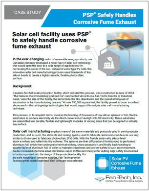 Access Fab-Tech's solar PV fume exhaust case study by completing the request form.